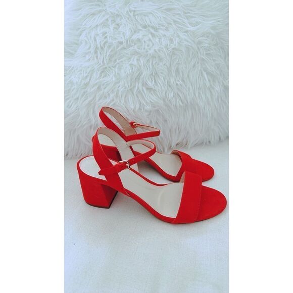 Cole Haan Josie Block Heel Sandal Piinciana Suede US8.5 - Picture 2 of 7